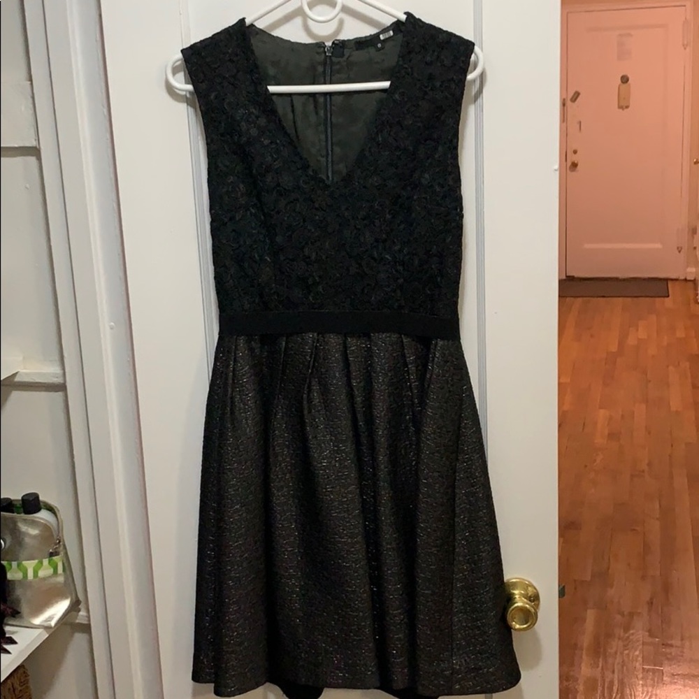 Black floral dress
